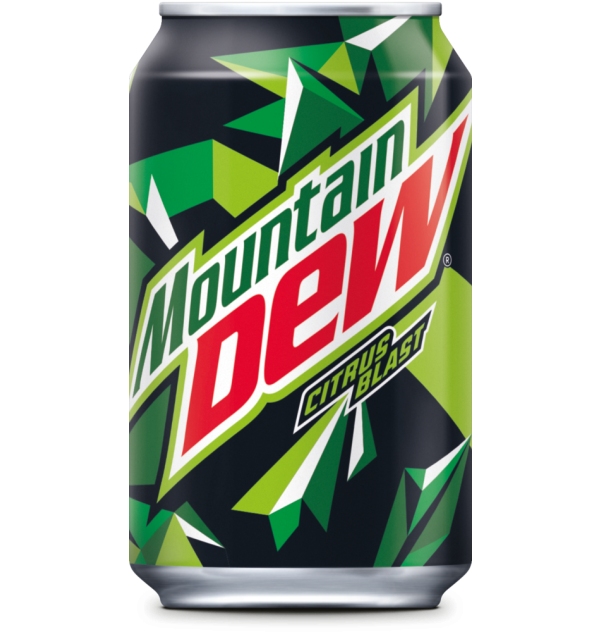 Mountain dew mdew Citrus blast CAN FLAT DRY